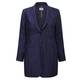 ROF AMO ROYAL BLUE CRUSHED LINEN JACKET