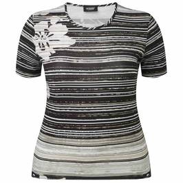 Godske floral and stripe T-SHIRT - Plus Size Collection