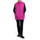 BEIGE HORIZONTAL QUILT GILET FUCHSIA 