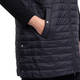 BEIGE HORIZONTAL QUILT GILET BLACK 