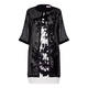 PIERO MORETTI DRESS AND DUSTER COAT BLACK