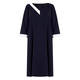 MARINA RINALDI MIDI FLARE DRESS NAVY