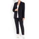 MARINA RINALDI PINSTRIPE BLAZER BLACK