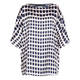 MARINA RINALDI ABSTRACT PRINT SATIN TUNIC 