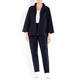 MARINA RINALDI SCUBA FABRIC TROUSER NAVY