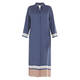 PERSONA BY MARINA RINALDI BORDER PRINT DRESS