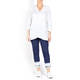 VETONO PURE COTTON KNITTED TUNIC WHITE
