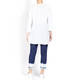 VETONO PURE COTTON KNITTED TUNIC WHITE