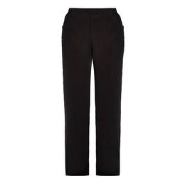 QNEEL CHEESECLOTH LINEN TROUSER BLACK - Plus Size Collection