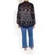 ELENA MIRO FLORAL PRINT SHIRT NAVY