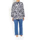 ELENA MIRO DITSY FLORAL SWEATER NAVY