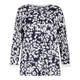 ELENA MIRO DITSY FLORAL SWEATER NAVY