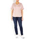 VERPASS STRETCH JERSEY TOP PINK
