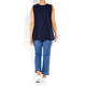 VERPASS SCOOP NECK VEST NAVY