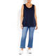 VERPASS SCOOP NECK VEST NAVY