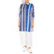 BEIGE LONG VERTICAL STRIPE SHIRT 