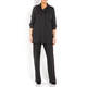 ELENA MIRO LONG PINSTRIPE SHIRT BLACK