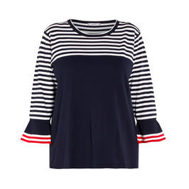 ELENA MIRO SWEATER NAVY - Plus Size Collection
