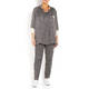 VERPASS SATIN GIRAFFE PRINT SHIRT TWINSET
