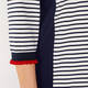 ELENA MIRO STRIPE POLO TOP