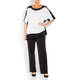ELENA MIRO TUNIC BLACK AND WHITE
