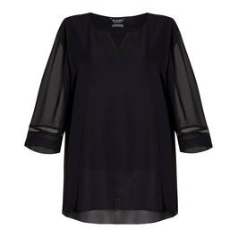 VERPASS MESH CUFF TUNIC - Plus Size Collection