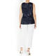 ELENA MIRO SEQUIN VEST NAVY