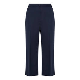 PERSONA BY MARINA RINALDI COTTON CULOTTE NAVY - Plus Size Collection