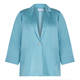 MARINA RINALDI LINEN BLEND JACKET BLUE