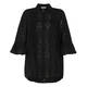 ELENA MIRO BRODERIE ANGLAIS SHIRT BLACK