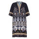 ELENA MIRO PASLEY PRINT DRESS BLUE 