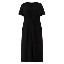 LUISA VIOLA JERSEY DRESS BLACK - Plus Size Collection