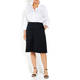PERSONA BY MARINA RINALDI STRETCH COTTON SHORTS BLACK
