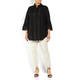 ELENA MIRO BRODERIE ANGLAIS SHIRT BLACK