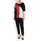 LUISA VIOLA KNITTED TUNIC BLACK RED 