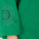 ELENA MIRO COTTON DRESS EMERALD 