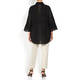 ELENA MIRO BRODERIE ANGLAIS SHIRT BLACK