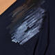 PERSONA BY MARINA RINALDI SEQUIN LAPEL T-SHIRT NAVY