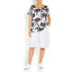 ZAIDA FLORAL PRINT T-SHIRT BLACK AND WHITE