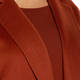 MARINA RINALDI DOUBLE-FACE WOOL COAT RUST