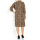 MARINA RINALDI ANIMAL PRINT JERSEY DRESS