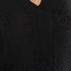 MARINA RINALDI CABLE KNIT SWEATER BLACK
