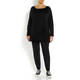 MARINA RINALDI WOOL JUMPER BLACK