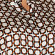 MARINA RINALDI SATIN SHIRT BROWN