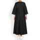 MARINA RINALDI DENIM WRAP DRESS BLACK