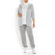 MARINA RINALDI SCUBA JERSEY HOODY GREY