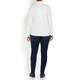 MARINA RINALDI JERSEY POLO NECK WHITE