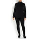 MARINA RINALDI JERSEY POLO NECK BLACK