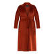 MARINA RINALDI DOUBLE-FACE WOOL COAT RUST