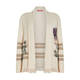 MARINA RINALDI EMBROIDERED CARDIGAN CREAM